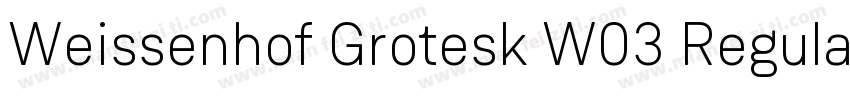Weissenhof Grotesk W03 Regular字体转换